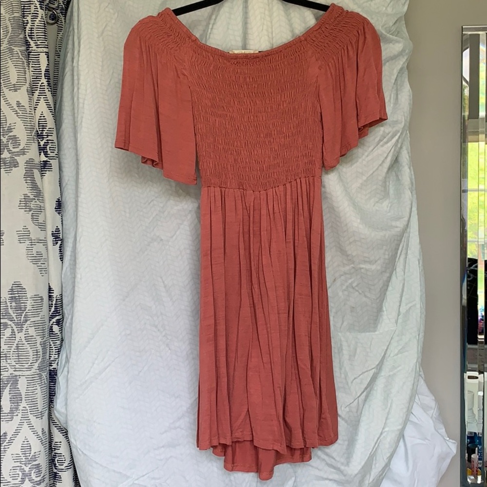 Pink off the shoulder Altar’d State Dress